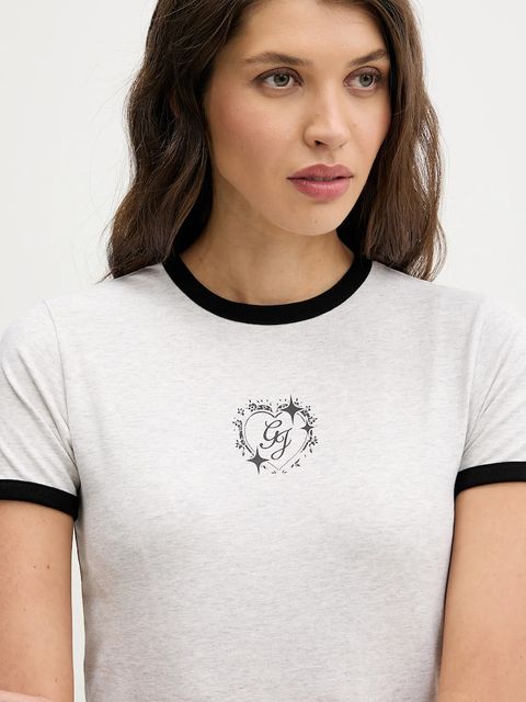 Guess Jeans t-shirt damski kolor szary W6RI16 J1314