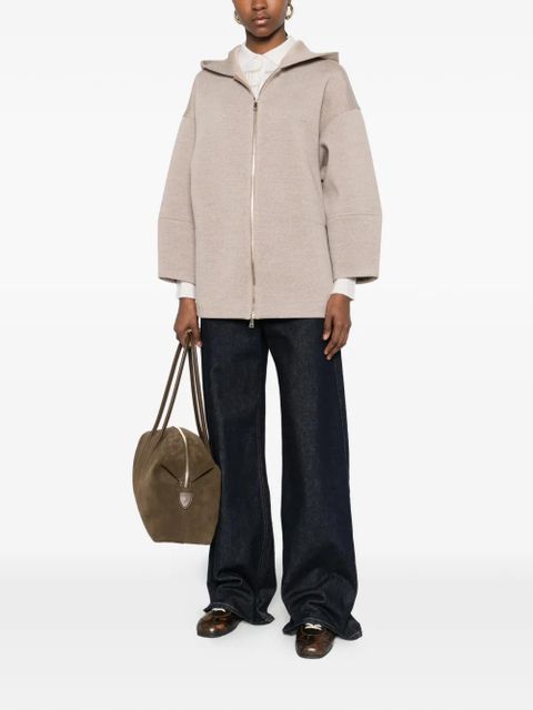 Max Mara hooded zip hoodie - Neutrals - zdjęcie produktu nr 2