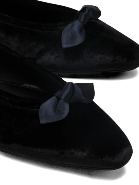 Loro Piana bow detail ballerina flats - Black