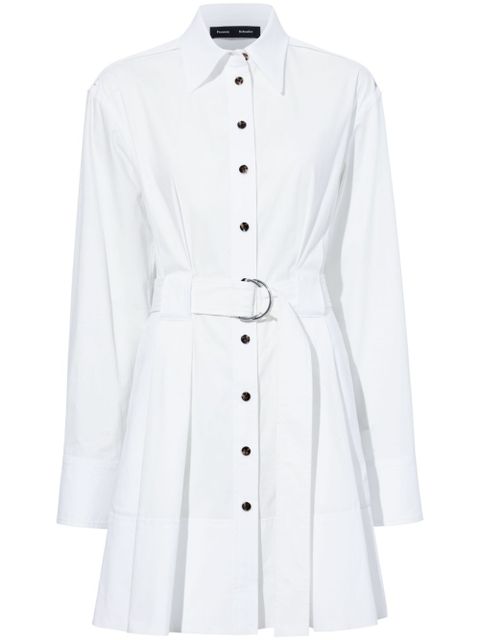 Proenza Schouler long-sleeve poplin shirt dress - White - zdjęcie produktu nr 1