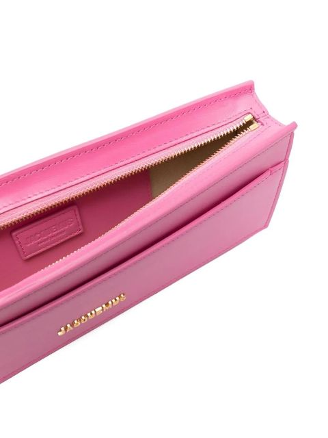 Jacquemus logo-plaque leather tote bag - Pink
