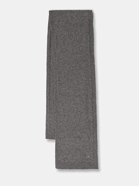 United Colors of Benetton szalik z dodatkiem wełny damski kolor szary gładki 122HDU01O - zdjęcie produktu nr 1