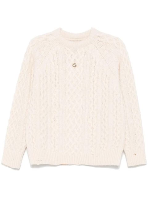 Coperni Aran-knit sweater - Neutrals - zdjęcie produktu nr 1