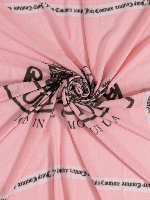 Juicy Couture chusta Pashmina damska kolor różowy wzorzysta AIJFO8612WPO
