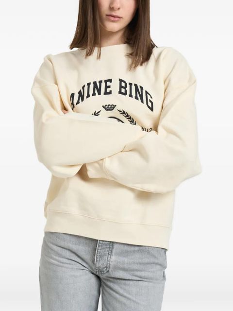 ANINE BING logo-print sweatshirt - Neutrals - zdjęcie produktu nr 1