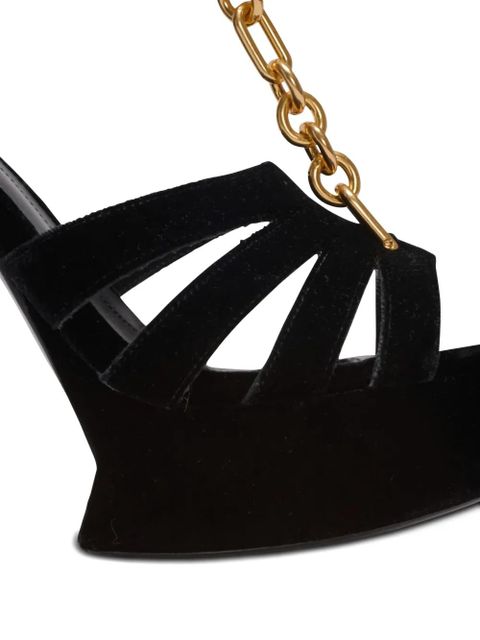 Balmain 125mm open-toe sandals - Black