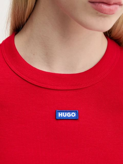 Hugo Blue t-shirt damski kolor czerwony 50510749