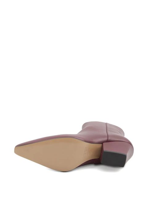 Paris Texas 60mm Jane square-toe Texan-heel boots - Red