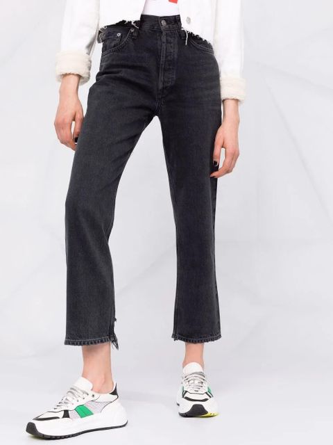 AGOLDE Lana cropped jeans - Black