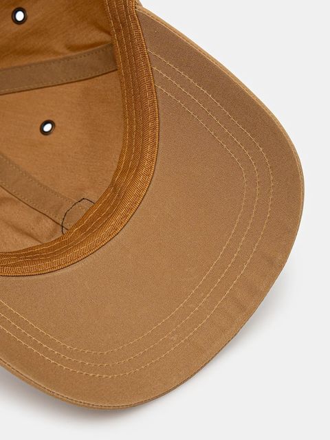 Fjallraven czapka z daszkiem Vidda kolor brązowy z aplikacją F77357