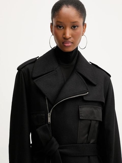 Iceberg płaszcz z wełną