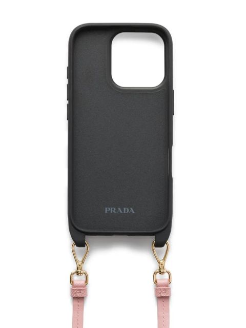 Prada detachable-strap iPhone 16 Pro case - Pink - zdjęcie produktu nr 2