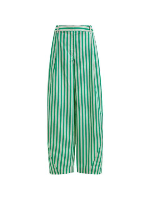 Essentiel Antwerp Jorner striped trousers - Green - zdjęcie produktu nr 1