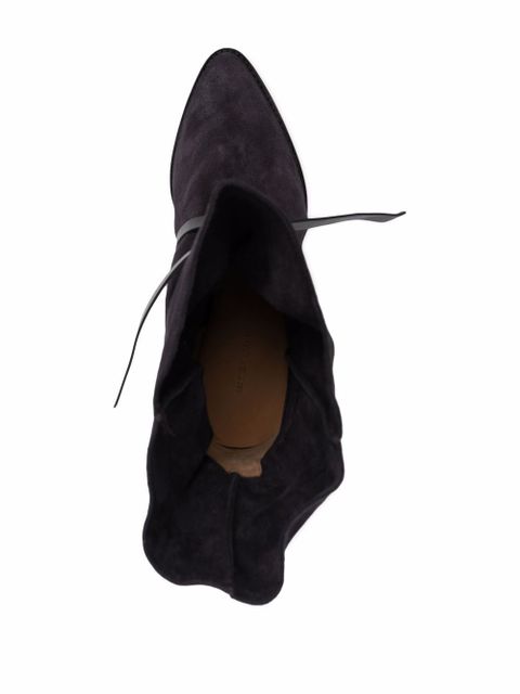 Isabel Marant pointed suede boots - Black