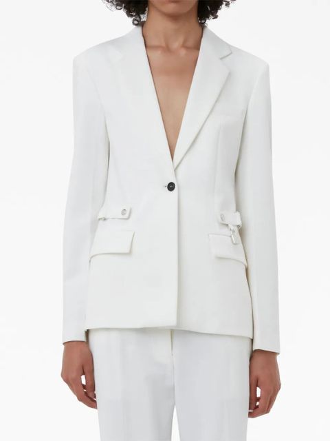 JW Anderson notched-lapels button-fastening blazer - White