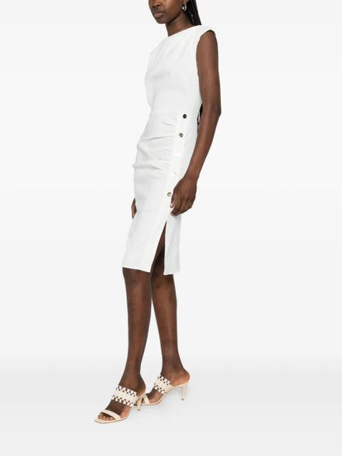 PINKO Alissa button detail dress - White - zdjęcie produktu nr 2