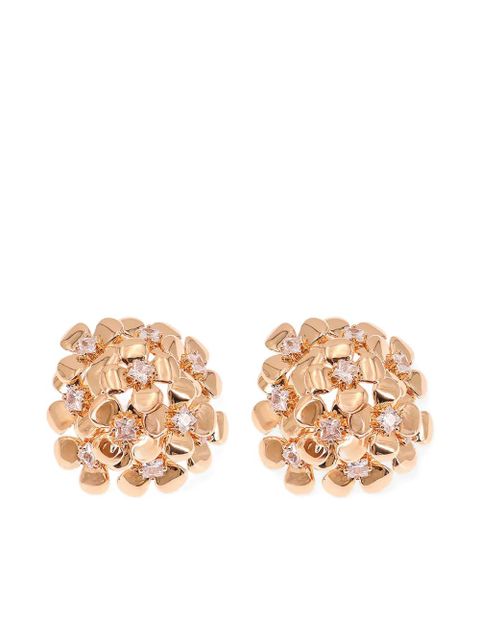 Self-Portrait flower-detail stud earrings - Gold - zdjęcie produktu nr 1