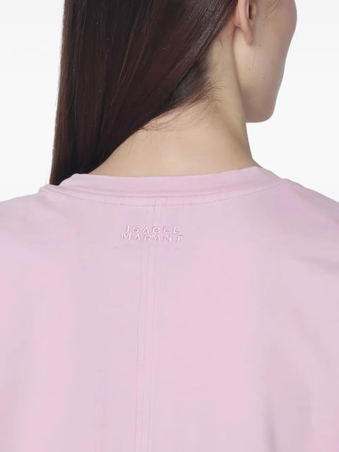 ISABEL MARANT Zelitos shoulder-detail T-shirt - Pink