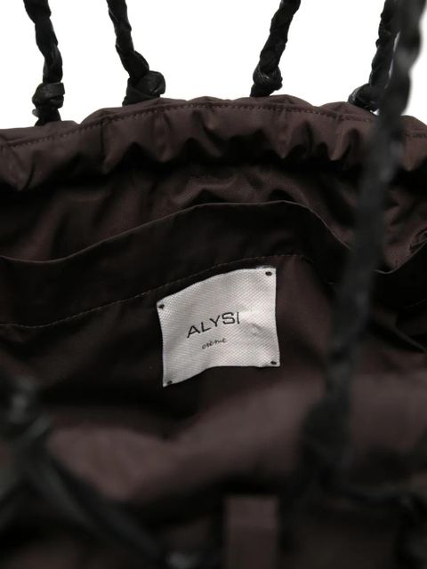 Alysi interwoven tote bag - Black