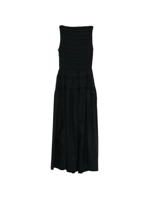 DÔEN shirred sleeveless midi dress - Black - zdjęcie produktu nr 1