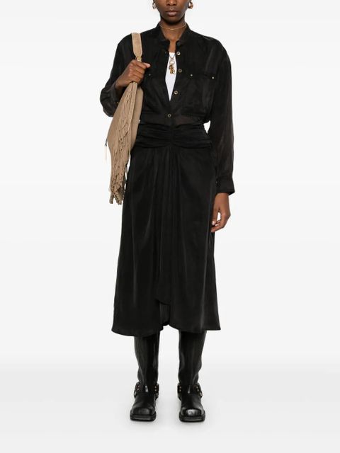 MARANT ÉTOILE Zoan midi skirt - Black - zdjęcie produktu nr 2