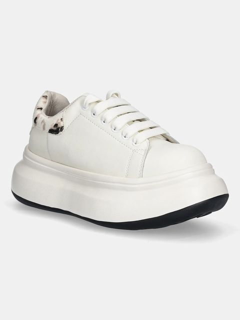 GOE sneakersy skórzane damskie kolor beżowy SS2N4002 WHITE - zdjęcie produktu nr 1
