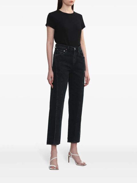 AGOLDE Adine cotton T-shirt - Black - zdjęcie produktu nr 2