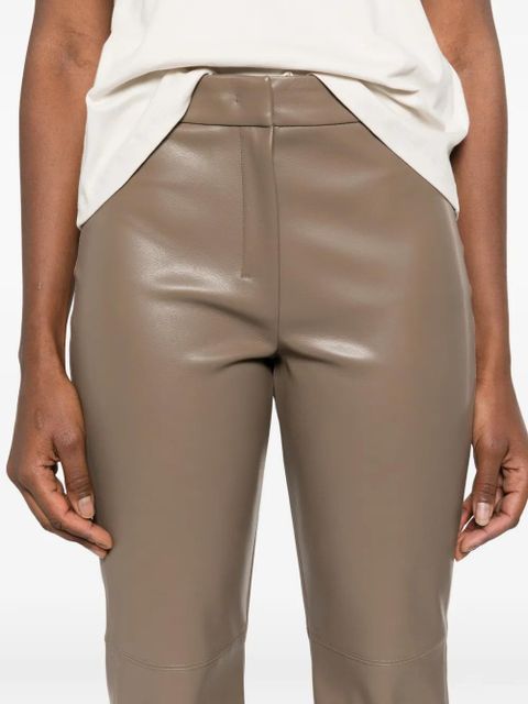 Max Mara faux leather trousers - Brown