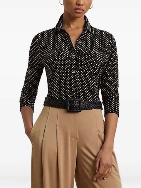 Lauren Ralph Lauren geometric-pattern shirt - Black - zdjęcie produktu nr 1