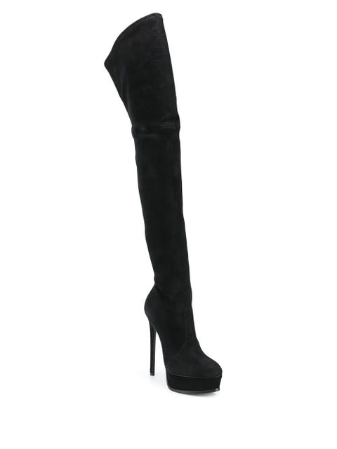Casadei over the knee stiletto boots - Black - zdjęcie produktu nr 2