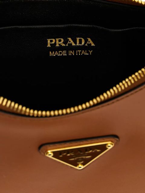 Prada Arquè adjustable leather shoulder bag - Brown