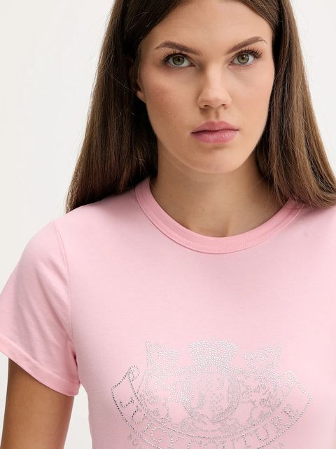 Juicy Couture t-shirt damski kolor różowy JCGTK225015