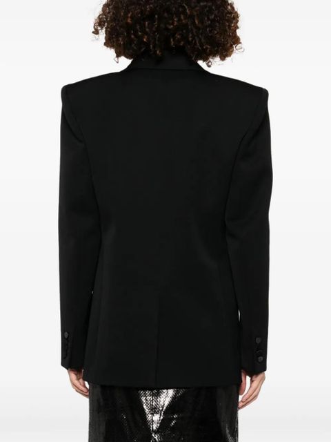 Saint Laurent grain-de-poudre blazer - Black