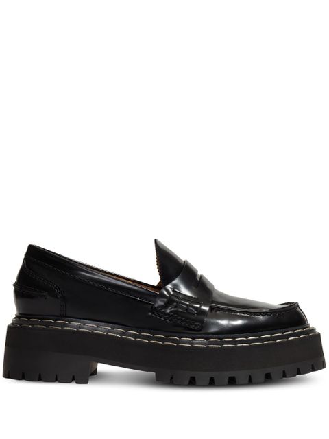Proenza Schouler lug-sole leather loafers - Black - zdjęcie produktu nr 1