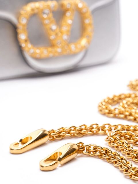 Valentino Garavani small Locò tote bag - Silver