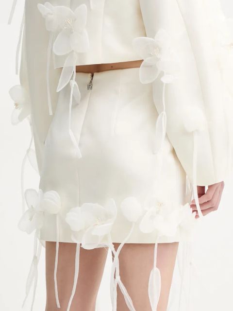 Rotate spódnica kolor beżowy mini prosta 113884857