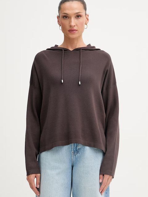 United Colors of Benetton bluza z kapturem damska z wiskozą - zdjęcie produktu nr 1