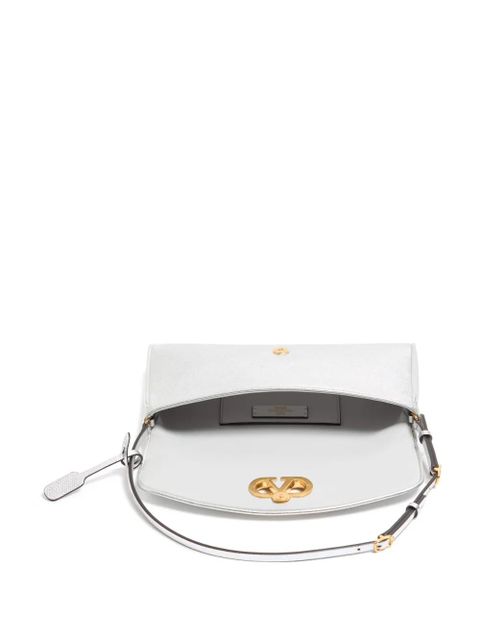 Valentino Garavani small DeVain logo shoulder bag - Silver