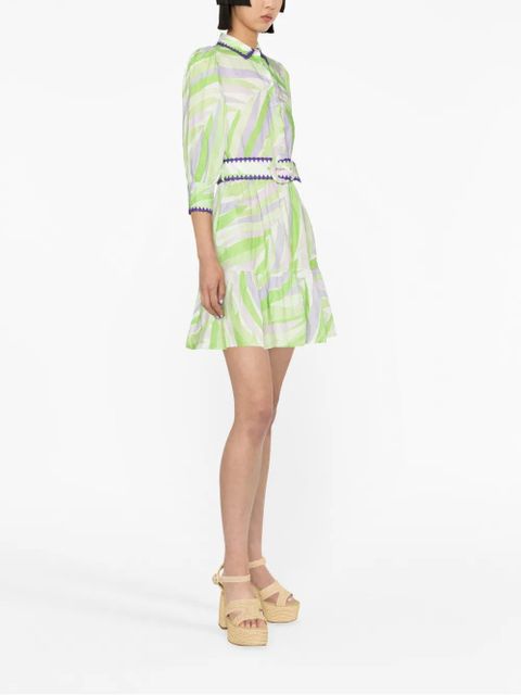 MC2 Saint Barth Toile De Jouy minidress - Green