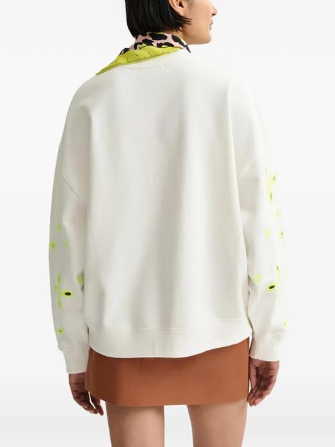 Essentiel Antwerp Jix broderie-anglaise sweatshirt - White