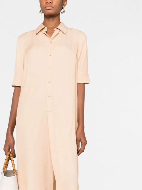Jil Sander short-sleeve midi shirtdress - Neutrals