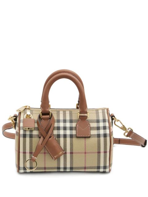 Burberry check mini bag - Neutrals - zdjęcie produktu nr 1