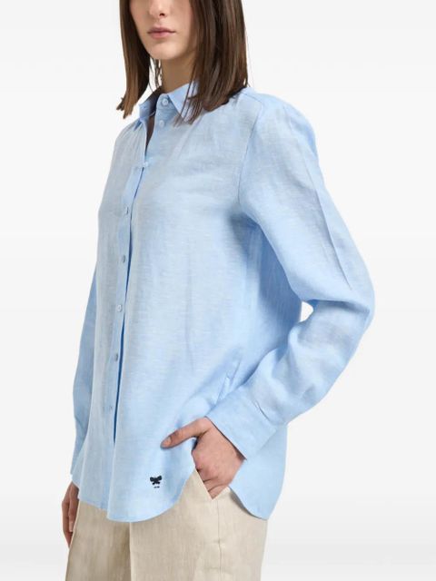 Weekend Max Mara button-down curved-hem shirt - Blue