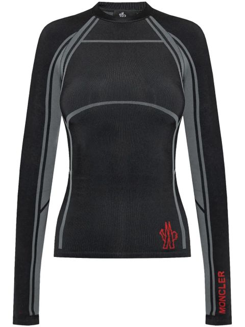 Moncler Grenoble long-sleeve base layer T-shirt - Black - zdjęcie produktu nr 1