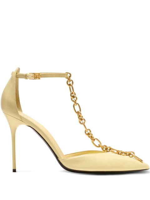 Balmain 95mm pointed-toe pumps - Yellow - zdjęcie produktu nr 1