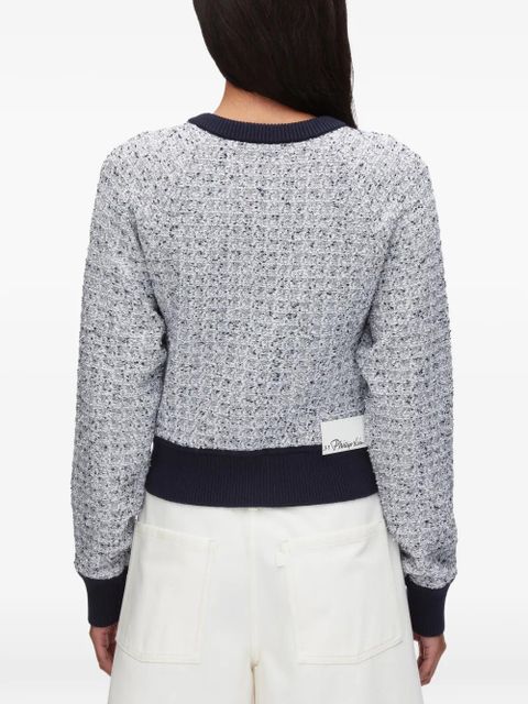 3.1 Phillip Lim round-neck button cardigan - Blue