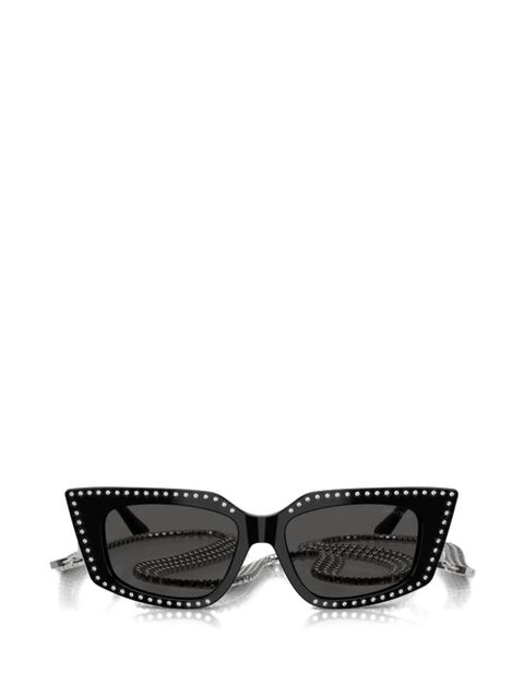 Jimmy Choo crystal-embellished cat-eye frame sunglasses - Black - zdjęcie produktu nr 1