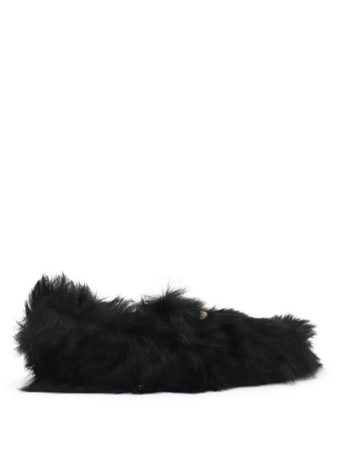 Tod's faux-fur loafers - Black - zdjęcie produktu nr 1
