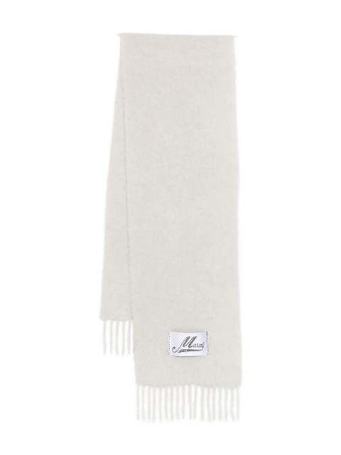 Marni fringed Schal scarf - White