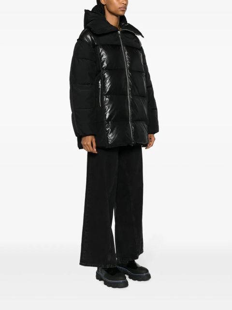 GANNI hooded padded jacket - Black